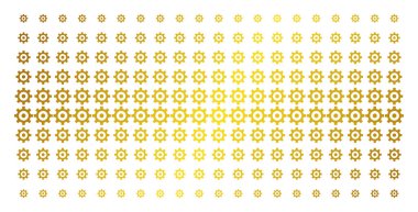 Dişli altın yarı ton dizi