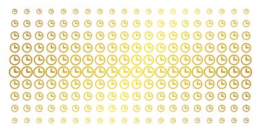 Saat altın noktalı matris