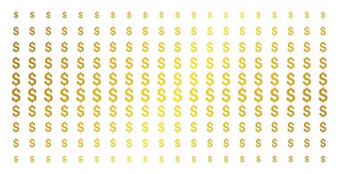 Doları Altın noktalı resim deseni