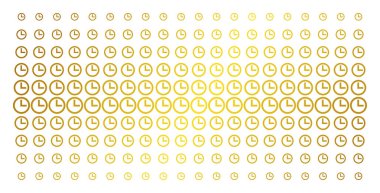 Saat altın noktalı resim deseni