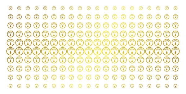 Gauge gouden Halftone Matrix — Stockvector