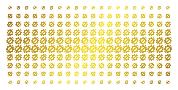 Сервисные инструменты Gold Halftone Grid — стоковый вектор