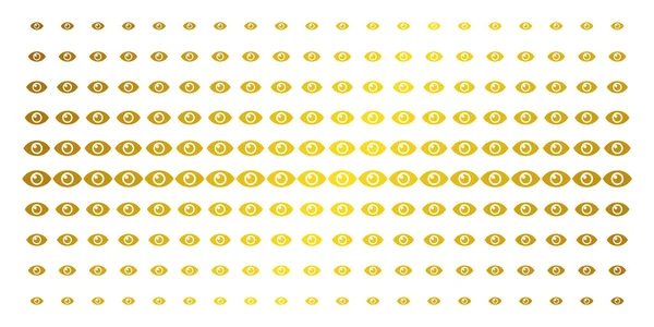 Göz altın noktalı resim efekti — Stok Vektör
