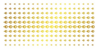 Dişli tümleştirme altın yarı ton dizi