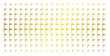 Üçgen bayrak altın noktalı matris