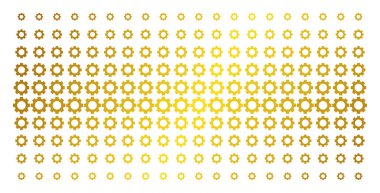 Dişli altın yarı ton dizi