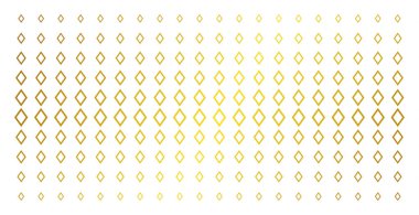 Kontur Rhombus altın yarı ton dizi