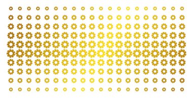 Türbin altın yarı ton dizi