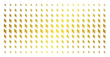 İmleç ok altın noktalı matris