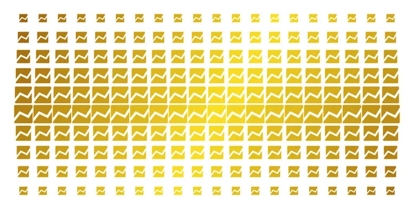 Gráfico analítico Matriz de medio tono dorado — Vector de stock