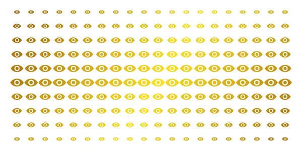 Matriz do meio-tom do ouro do olho —  Vetores de Stock