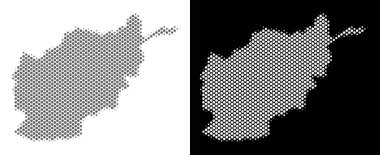 Yarı ton Afganistan harita