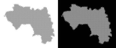 Yarı ton Afrika Gine Haritası