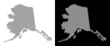 Yarı ton Alaska harita