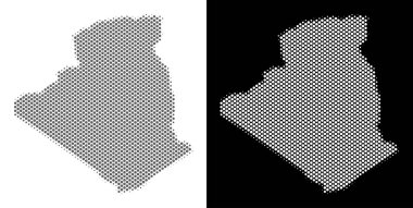 Yarı ton Cezayir Haritası