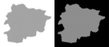 Yarı ton Andorra Haritası