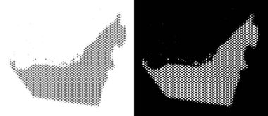 Yarı ton Arap Emirlikleri harita