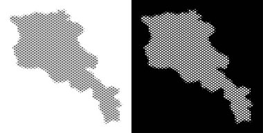 Yarı ton Ermenistan harita