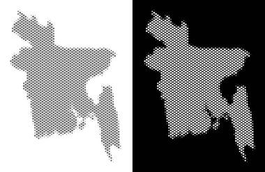 Yarı ton Bangladeş Haritası