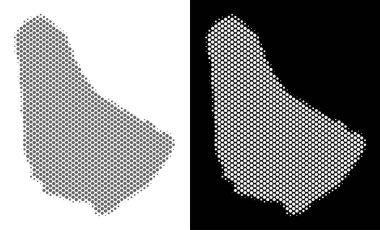 Yarı ton Barbados Haritası