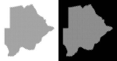 Yarı ton Botsvana Haritası