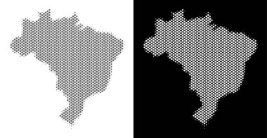 Noktalı resim Brezilya harita