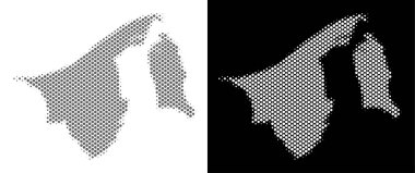 Yarı ton Brunei harita