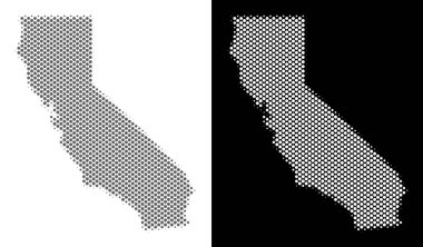 Yarı ton California harita