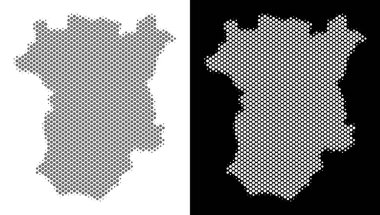 Yarı ton Çeçenistan harita