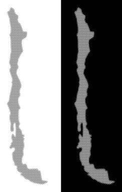 Yarı ton Şili Haritası