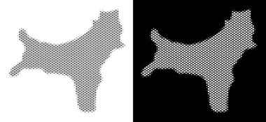 Yarı ton Christmas Adası Haritası