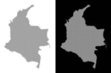 Yarı ton Kolombiya Haritası