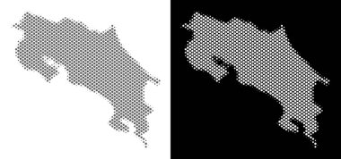 Yarı ton Kosta Rika Haritası