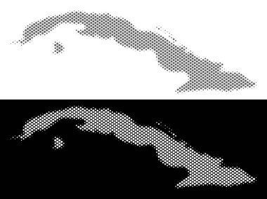 Yarı ton Küba Haritası