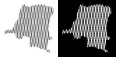 Yarı ton Demokratik Cumhuriyeti Kongo Haritası