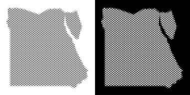 Yarı ton Mısır harita