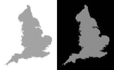 Yarı ton İngiltere harita