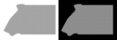 Yarı ton Ekvator Ginesi harita