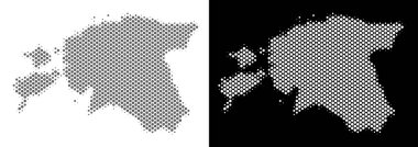 Yarı ton Estonya Haritası