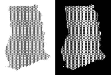 Yarı ton Gana harita