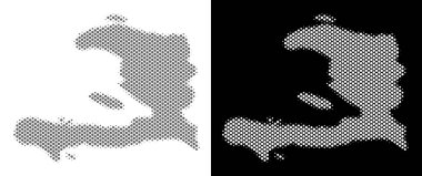 Yarı ton Haiti Haritası