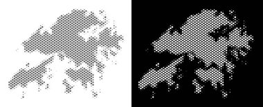 Yarı ton Hong Kong Map