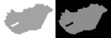 Yarı ton Macaristan Haritası