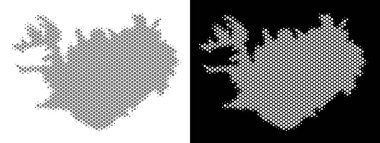 Yarı ton İzlanda Haritası