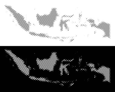 Yarı ton Endonezya Haritası