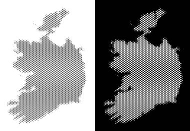 Yarı ton İrlanda Cumhuriyeti harita