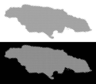 Yarı ton Jamaika Haritası