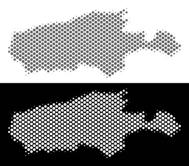 Yarı ton Kanguru Adası Haritası