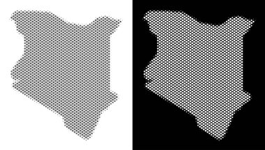 Yarı ton Kenya harita