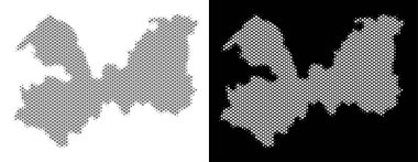 Yarı ton Leningrad Oblast harita